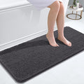 OLANLY Bathroom Runner Rugs 47x20, Soft Absorbent Chenille Bath Rugs, Rubber by OLANLY
