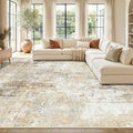 RELEANY Washable Area Rugs 9'x12' Non-Slip Modern Abstract Soft by RELEANY