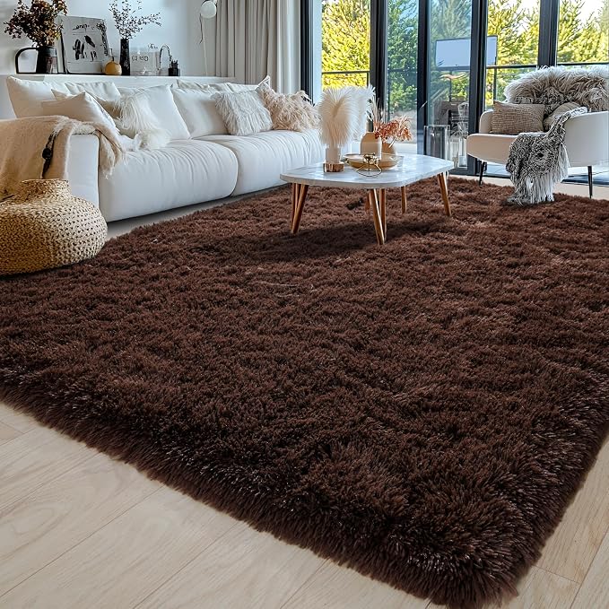Area Rugs 9x12 for Living Room, Ultra Soft Fluffy Rugs for Bedroom, Non-Slip - Image 3