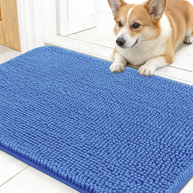 OLANLY Dog Door Mat for Muddy Paws 24x16, Absorbs Moisture and Dirt, Absorbent by OLANLY