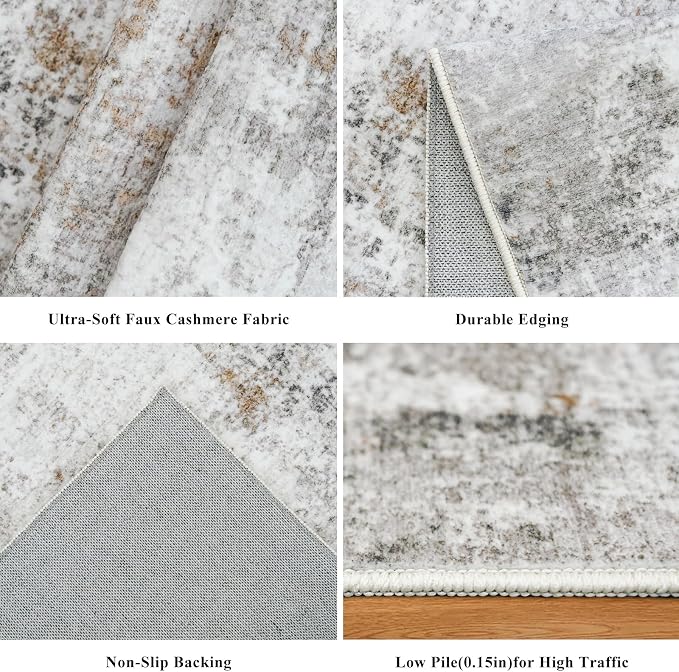12x14 Area Rug for Living Room – Washable Non-Slip Soft Extra Large Carpet for - Image 6