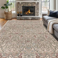 Vintage Moss Living Room Rug, 8x10 Washable Area Rugs by Unknown