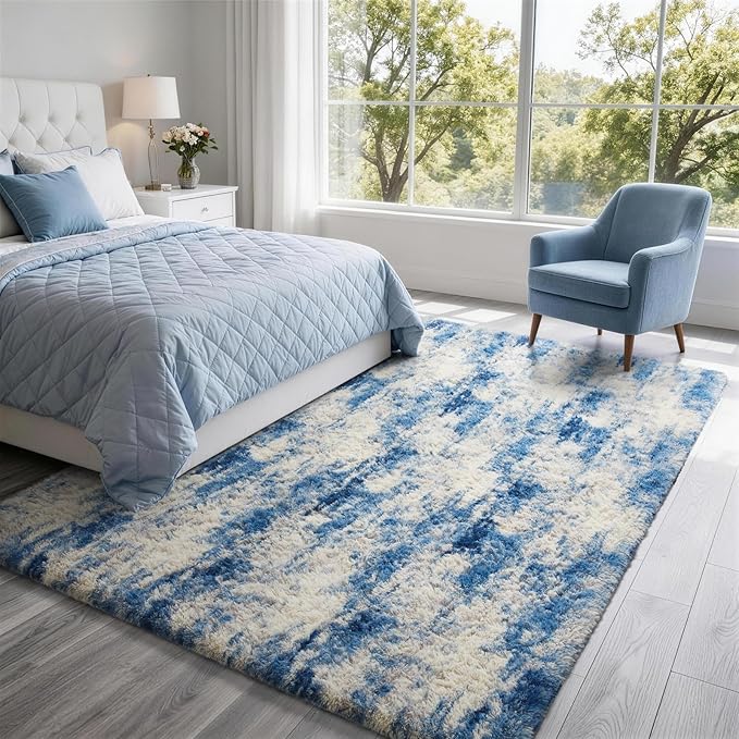 Ophanie 6x9 Blue and Gray Area Rugs - Image 5