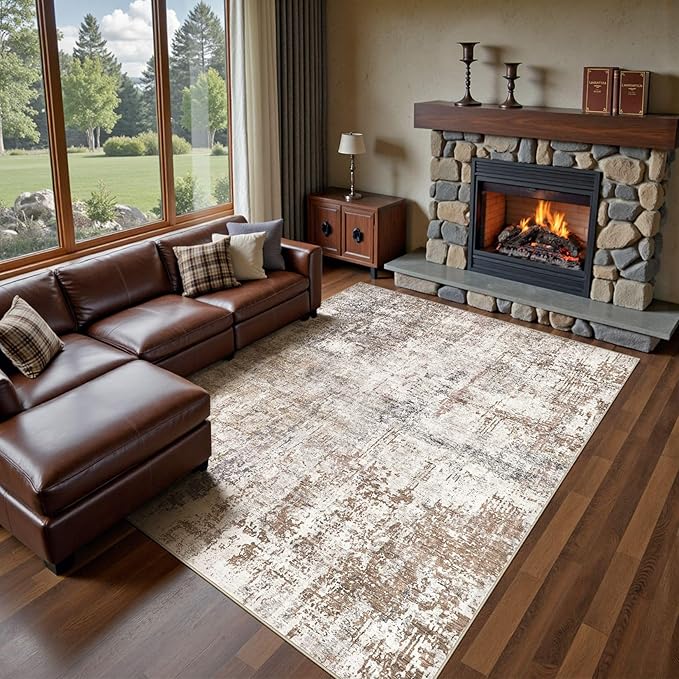 UERMEI 10x12 Washable Area Rug by UERMEI