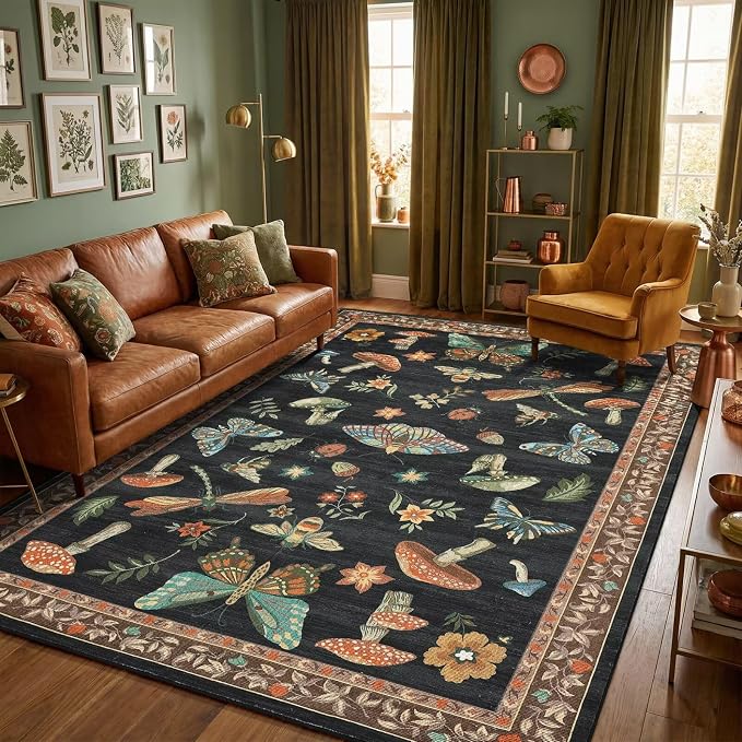 ROYHOME Mushroom 8x10 Area Rugs by ROYHOME