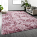 Deerhoo Shag Area Rug, 4 X 6 Tie-Dyed Plush Fuzzy Rugs by Deerhoo