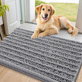 Smiry Dog Door Mat for Muddy Paws 36x24, Absorbent Dirt Trapper, Non-Slip by Smiry
