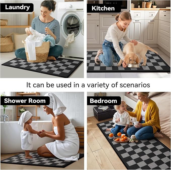 YDKGL Kitchen Mats for Floor Kitchen Rugs Non Slip Washable, Super Absorbent - Image 8