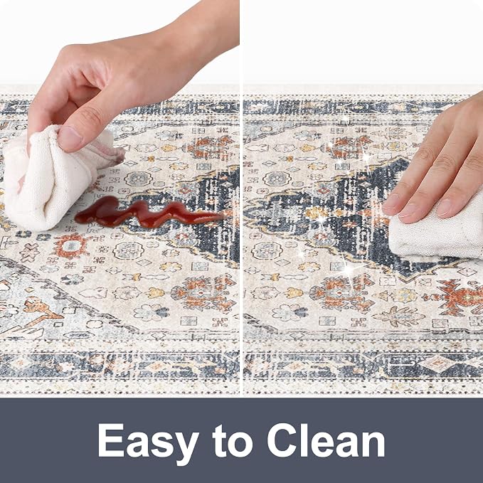 Collive Boho Kitchen Mats for Floor 2 PCS, Cushioned Anti Fatigue Kitchen Floor - Image 6