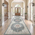 Vintage Hallway Runner Rug 3x12: Large Soft Washable Entryway by COTILED