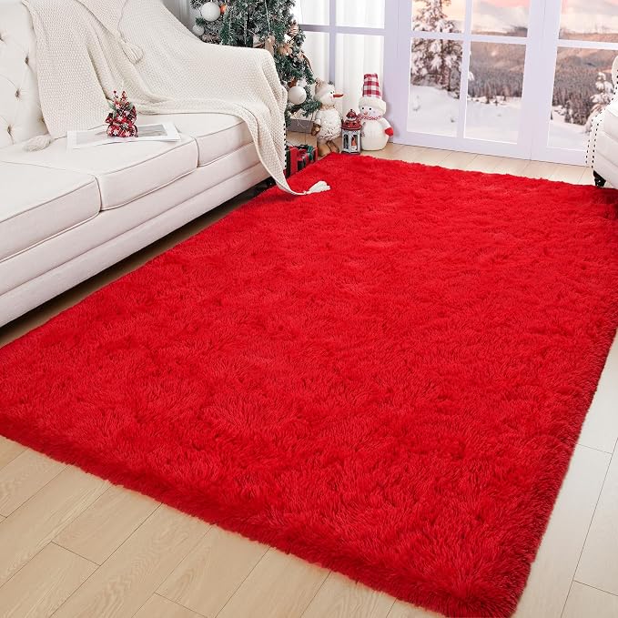 Chicrug Soft Area Rugs for Bedroom Living Room Plush Fluffy Rug 5x8 Feet - Image 6