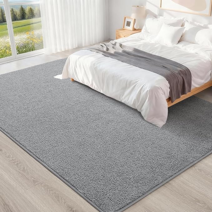 4x6 Feet Grey Area Rugs for Bedroom, Indoor Washable Memory Foam Rug for Living - Image 6