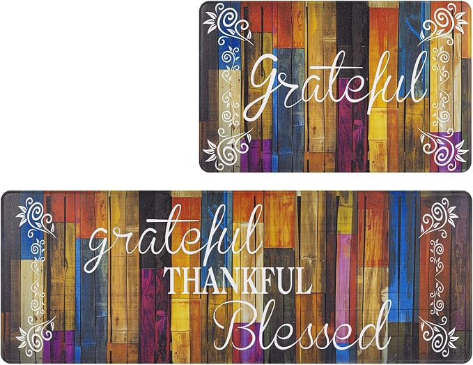 HEBE Anti Fatigue Kitchen Rugs Set of 2, Non Slip Cushioned Kitchen Mats - Image 9