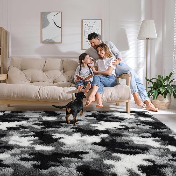 AROGAN Soft Fuzzy Kids Rugs for Girls Room Playroom 3x5 Feet, Fluffy Cute - Image 9