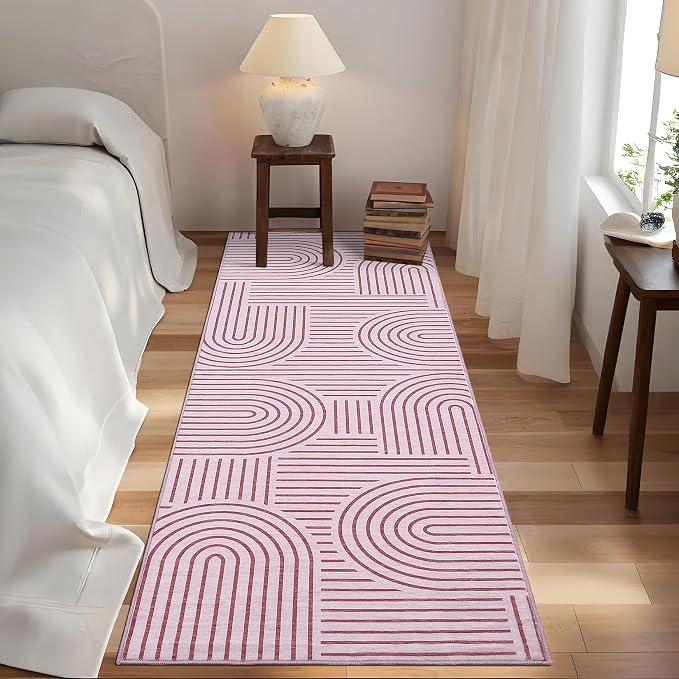 ROYHOME Modern Rug 2x6 Runners for Hallways, Abstract Kitchen Runner Rugs Non - Image 3