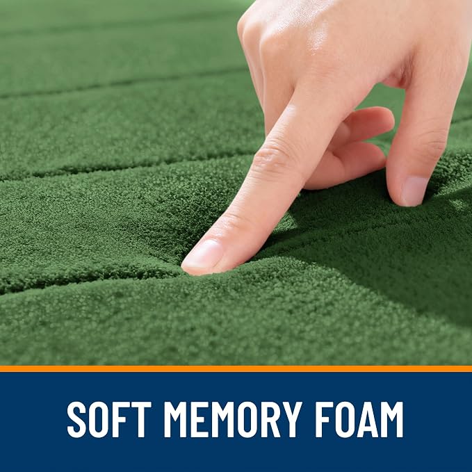 OLANLY Memory Foam Bath Mat 35x16, Super Soft Absorbent Bathroom Rugs, Quick Dry - Image 5