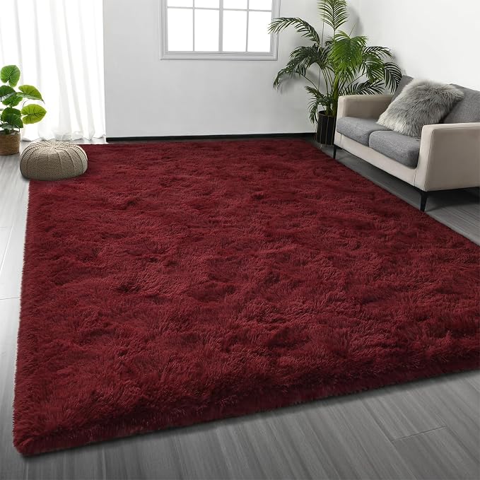 Deerhoo Large Shag Area Rugs 6 x 9, Plush Fuzzy Rugs by Deerhoo
