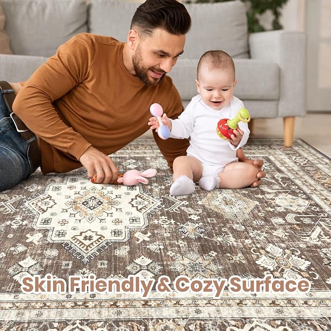 Vintage Living Room Area Rug 9X13 - Image 3