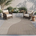 AMOAMI Outdoor Rug Patio Rug 5x8 ft Quick Dry Flatweave Textured Machine by AMOAMI