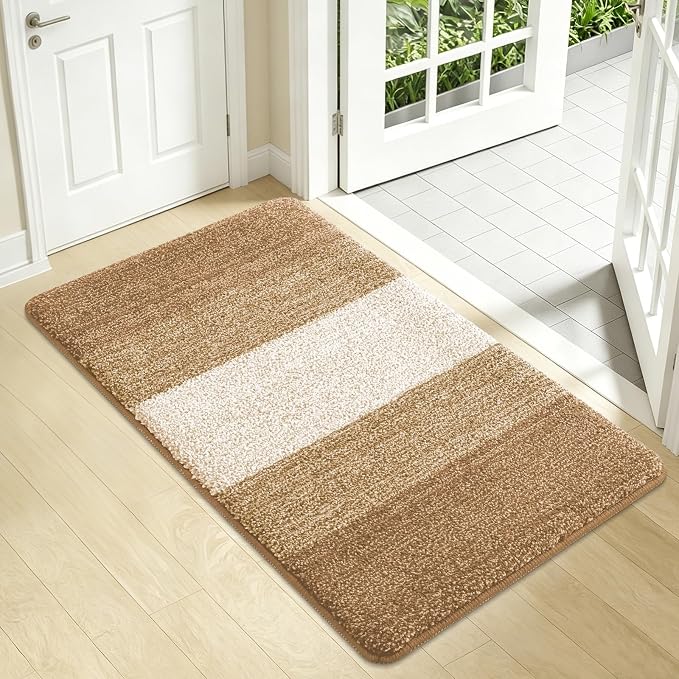 Kitinjoy Indoor Outdoor Door Mat, 34x21 Non-Slip Absorbent Dirt Trapper by Kitinjoy