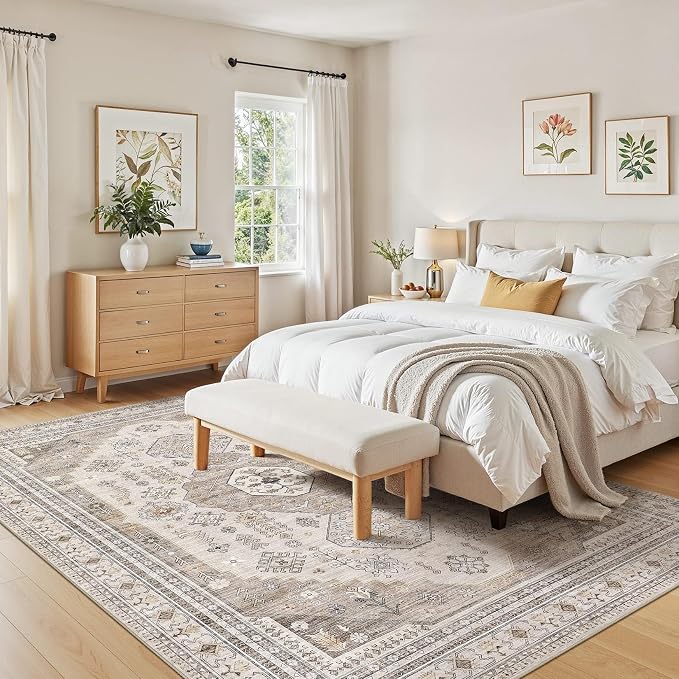 5x7 Washable Area Rug, Large Rugs - Image 5