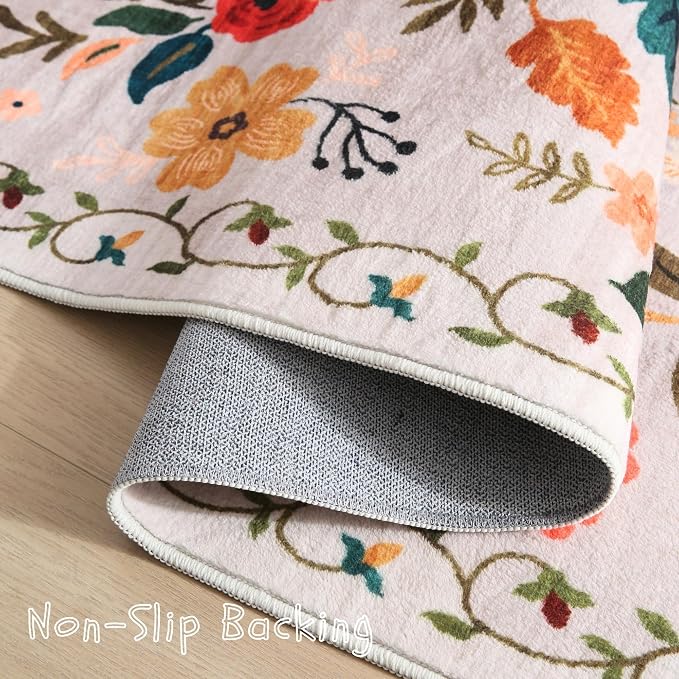 Rugcomf Area Rugs 8x10 Rug for Living Room Clearance Washable Boho Area Rug Non - Image 3
