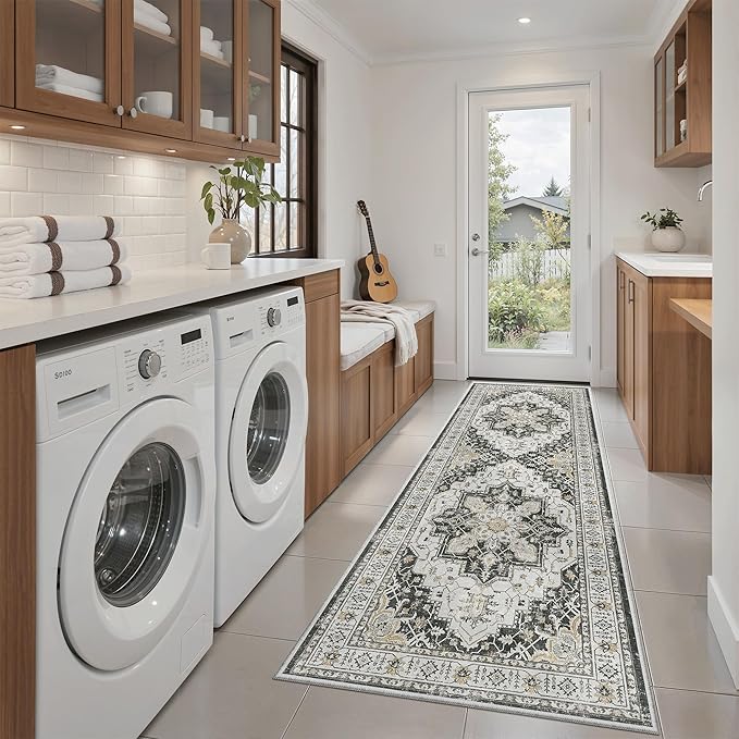 Madane Washable Runner Rug by Madane