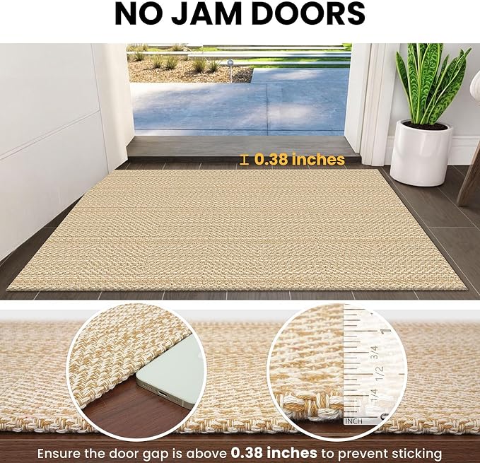 IOHOUZE Washable Exrea Long Hallway Runner Rug 3x18 Non Slip Rubber Backed - Image 2