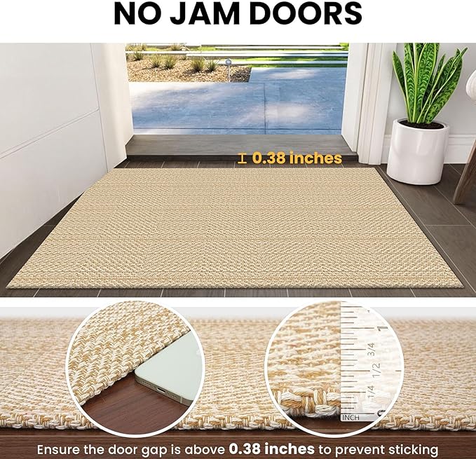 IOHOUZE Washable Exrea Long Hallway Runner Rug 3x14 Non Slip Rubber Backed - Image 2