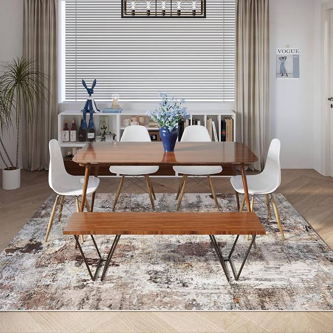 Rugcomf Modern Abstract Washable Rugs 8'x10' - Image 3