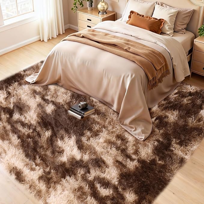 Large 9x12 Area Rug for Living Room, Soft Shag Rugs for Bedroom, Non-Slip Ultra - Image 3