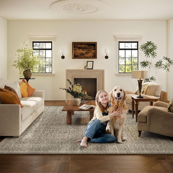 10x12 Area Rugs for Living Room: Large Rugs Washable Stain Resistant Non Slip - Image 6