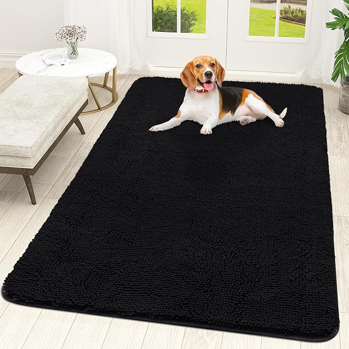 OLANLY Dog Door Mat for Muddy Paws 59x35, Absorbs Moisture and Dirt, Absorbent by OLANLY
