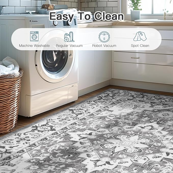 Lofus 6x9 Area Rugs for Living Room, Washable Area Rug, Rugs for Bedroom - Image 6