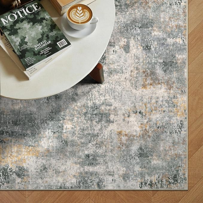 Lahome Modern Abstract Living Room Rug, Large Soft Indoor Accent Carpet - Image 10