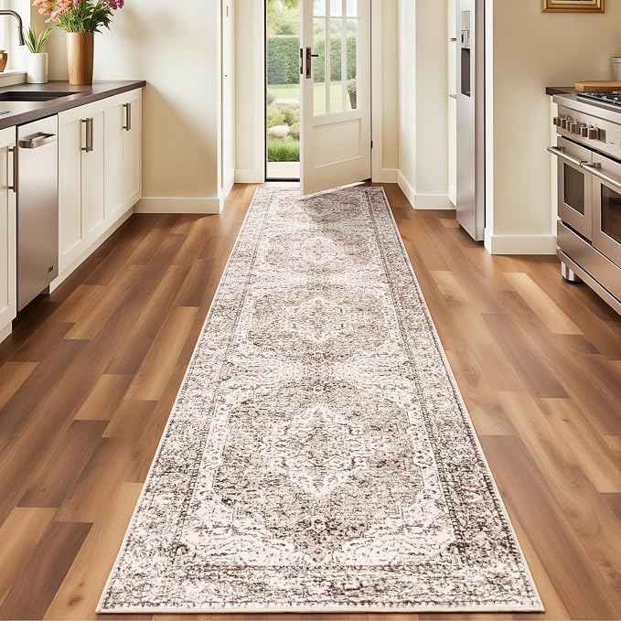 Lofus 2x10 Runner Rug for Hallways, Washable Kitchen Rugs, Non-Slip Rugs for - Image 2
