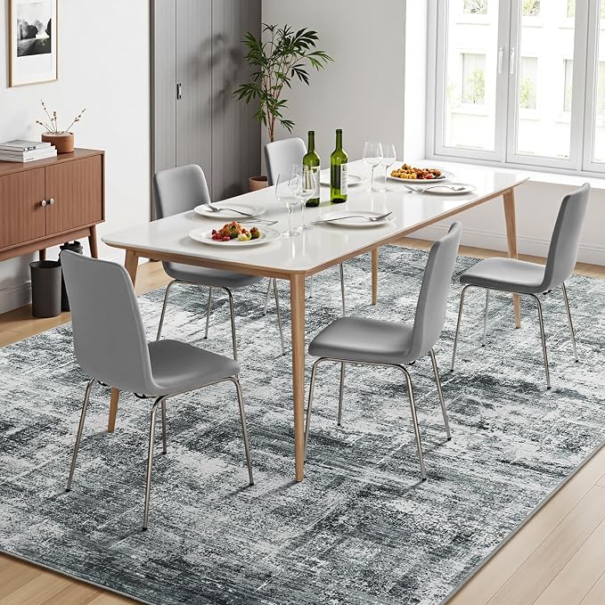 Lofus 9x12 Area Rug for Living Room, Neutral Modern Washable Carpet for Bedroom - Image 6