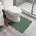 Bosap Toilet Rugs U Shaped Bathroom Rug, Machine Washable Non Slip Quick Dry by BosapDirect