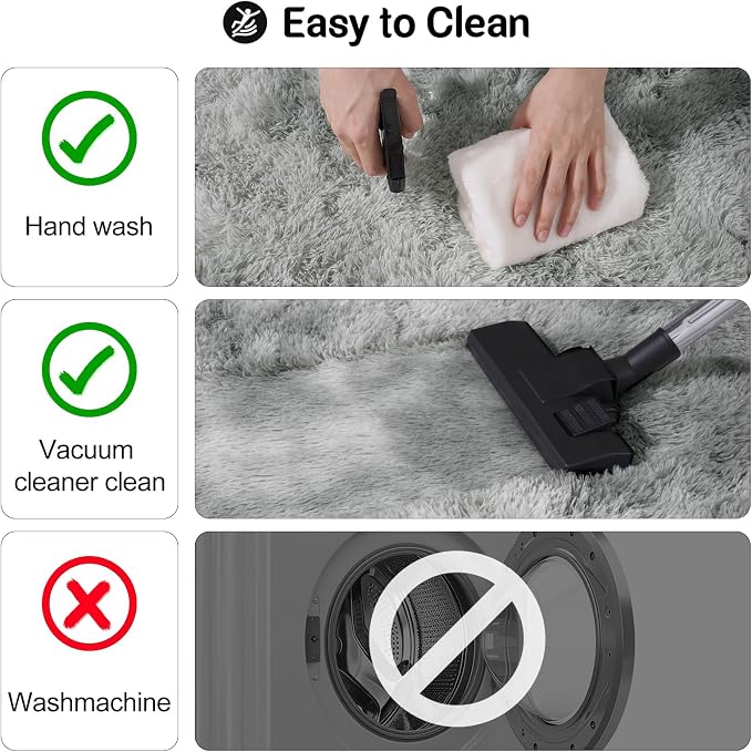 qulint Small Rugs for Bedroom, Fluffy 2x3 Area Rug for Besides Soft Shag Fuzzy - Image 4