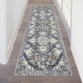 HEBE Hallway Runner Rug 2'x6' Washable Vintage Distressed Area Rugs Non Slip by HEBE