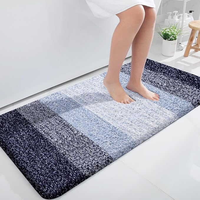 OLANLY Large Bathroom Rugs Mat 50x30, Extra Soft Absorbent Microfiber Bath Rugs by OLANLY