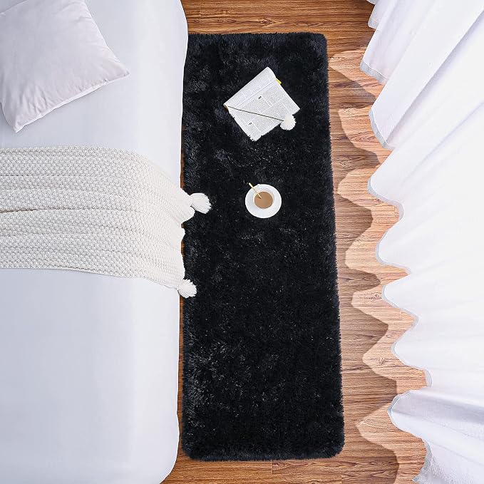 Chicrug Soft Runner Rugs for Bedroom Living Room Plush Fluffy Rug 2x6 Feet - Image 5