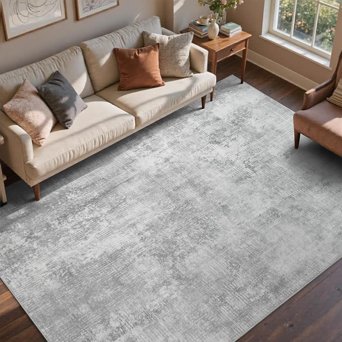 4x6 Ft Area Rugs for Living Room, Soft Non-Slip Washable Rugs Modern Abstract - Image 2