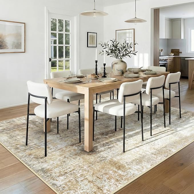 RELEANY Washable Area Rugs 5'x8' Non-Slip Modern Abstract Soft - Image 3