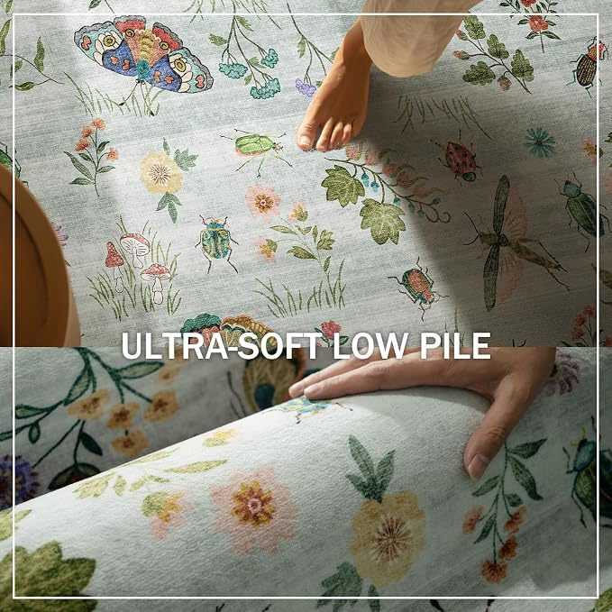 8x10 Area Rug for Living Room: Washable Bedroom Rugs Stain Resistant Non Slip - Image 5