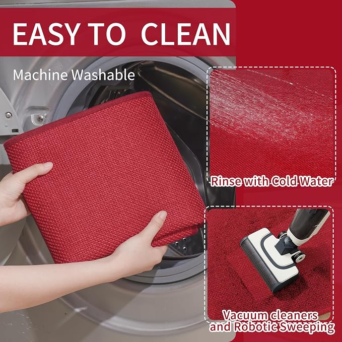 YDKGL Kitchen Mat Set of 2 PCS, Cushioned Non Slip Rugs - Image 4