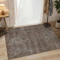 Latte&Fog 2x3 Entryway Rug, Small Vintage Brown Door Mat, Washable Kitchen Rug by LatteFog
