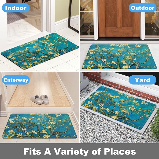 Rnivvi Front Door Mat, Heavy Duty Low Profile Anti-slip Entryway Rug - Image 8