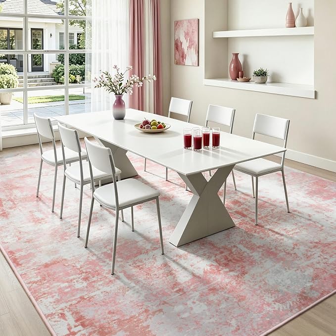 Rugflix 8x10 Area Rugs for Nursery Girls Room, Washable Large Rug - Image 4