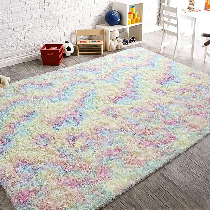 AROGAN 8x10 Feet Soft Rainbow Area Rugs - Image 6